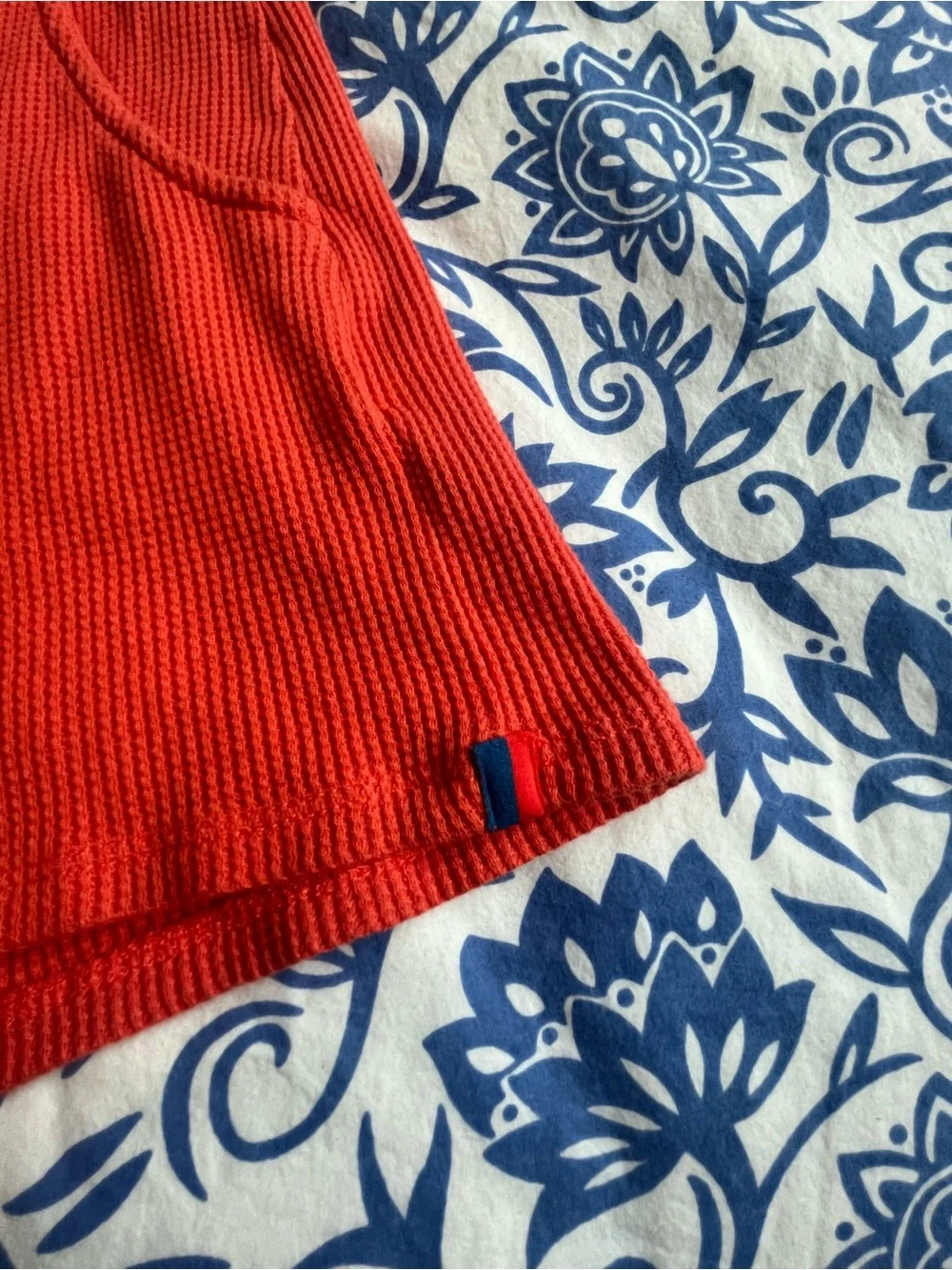 KUL Women's Orange Waffle Knit Knit Shorts - XS